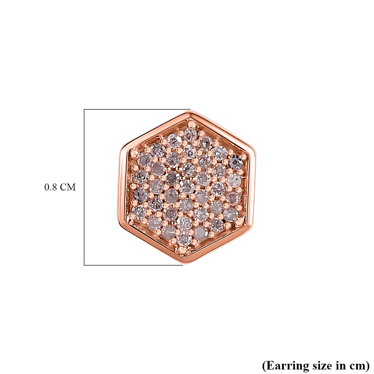 9K Rose Gold SGL Certified Pink Diamond Stud Earrings 0.25 Ct 7708932 4