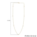 New York Closeout - Designer Inspired Diamond (I1-I2) Station Necklace in 14K Yellow Gold (Size - 18)