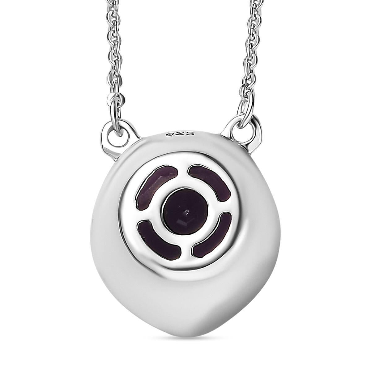 AAA Amethyst Solitaire Necklace (Size - 20) in Platinum Overlay Sterling Silver 3.21 Ct 7710289 5
