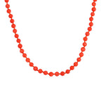 Tucson Gem Fair Special - Pink Coral Necklace (Size - 20) with Sterling Silver Magnetic Lock 175.00 Ct.