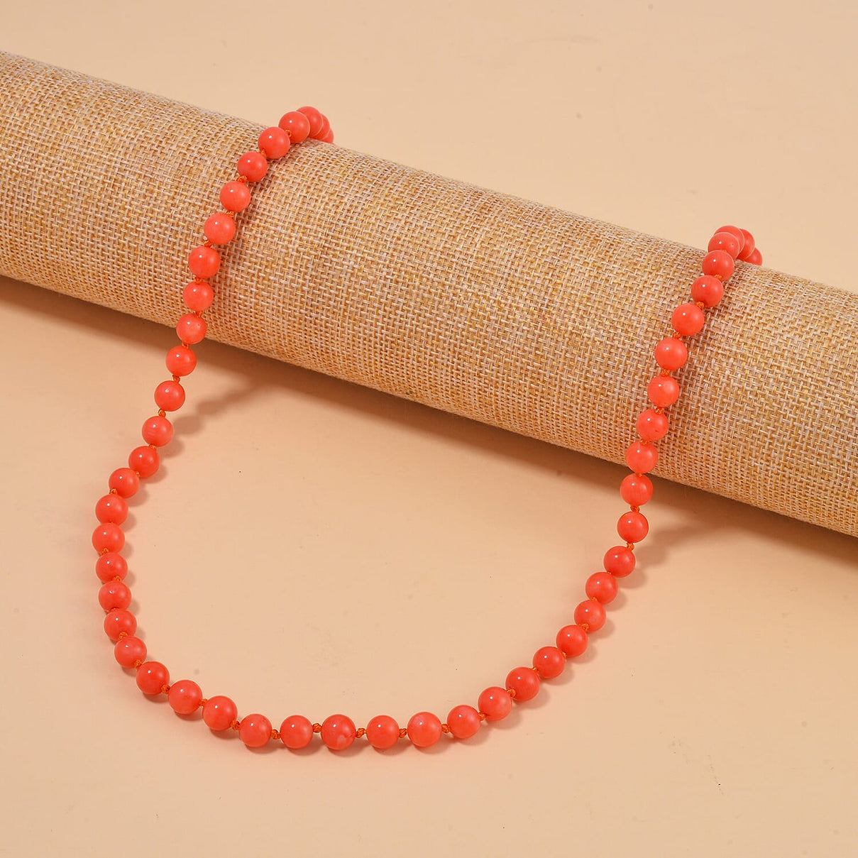 Tucson Gem Fair Special - Pink Coral Necklace (Size - 20) with Sterling Silver Magnetic Lock 175.00 Ct. 7710297 2