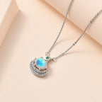Ethiopian Welo Opal, Emerald & Natural Zircon Necklace (Size - 20) in Platinum Overlay Sterling Silver 1.18 Ct