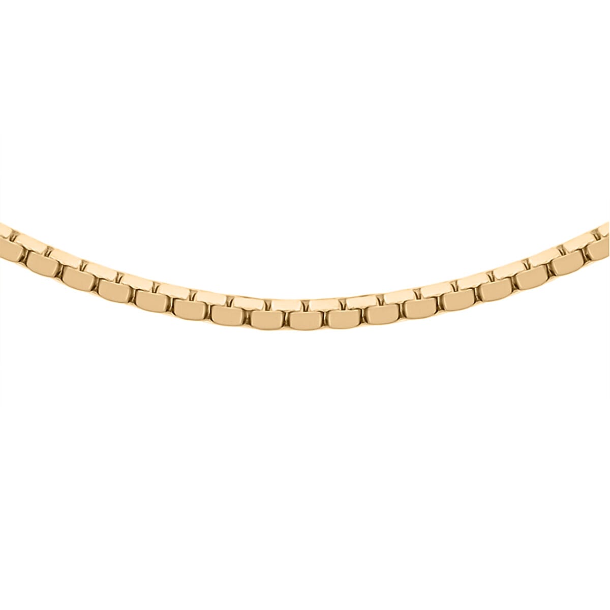 Vicenza Closeout - 9K Yellow Gold Box Necklace (Size - 20) Gold Wt. 3.10 Gms 7711137 0