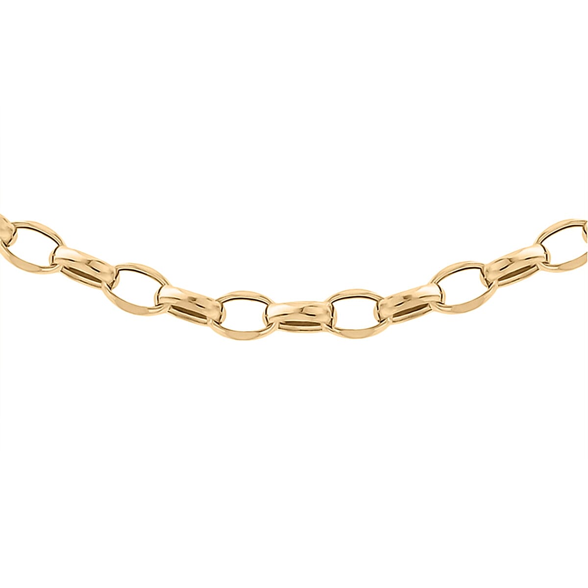 9K Yellow Gold Oval Belcher Chain (Size - 22), Gold Wt. 4 Gms 7712146 0