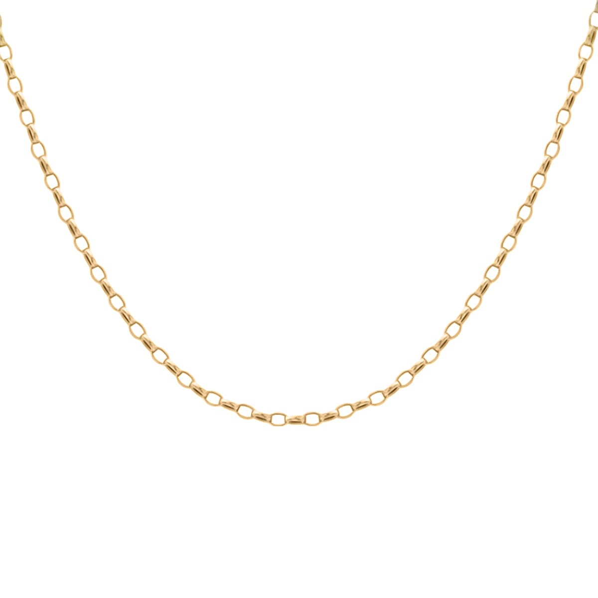 9K Yellow Gold Oval Belcher Chain (Size - 22), Gold Wt. 4 Gms 7712146 1