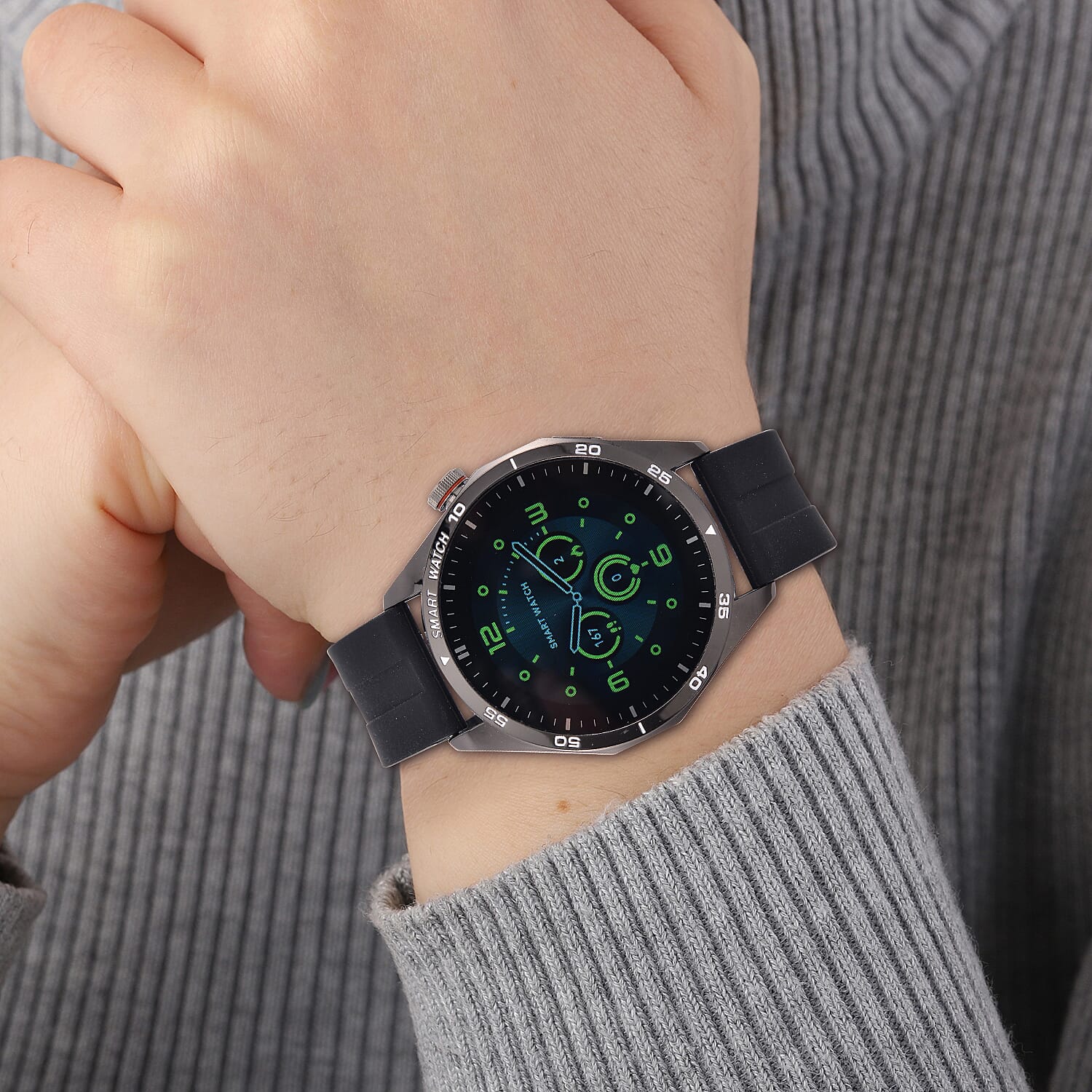 Brand New- Full Screen Touch Waterproof Bluetooth Smartwatch (Compatible with Apple iOS 8, Android  5 or Above) - Black 7714025 3