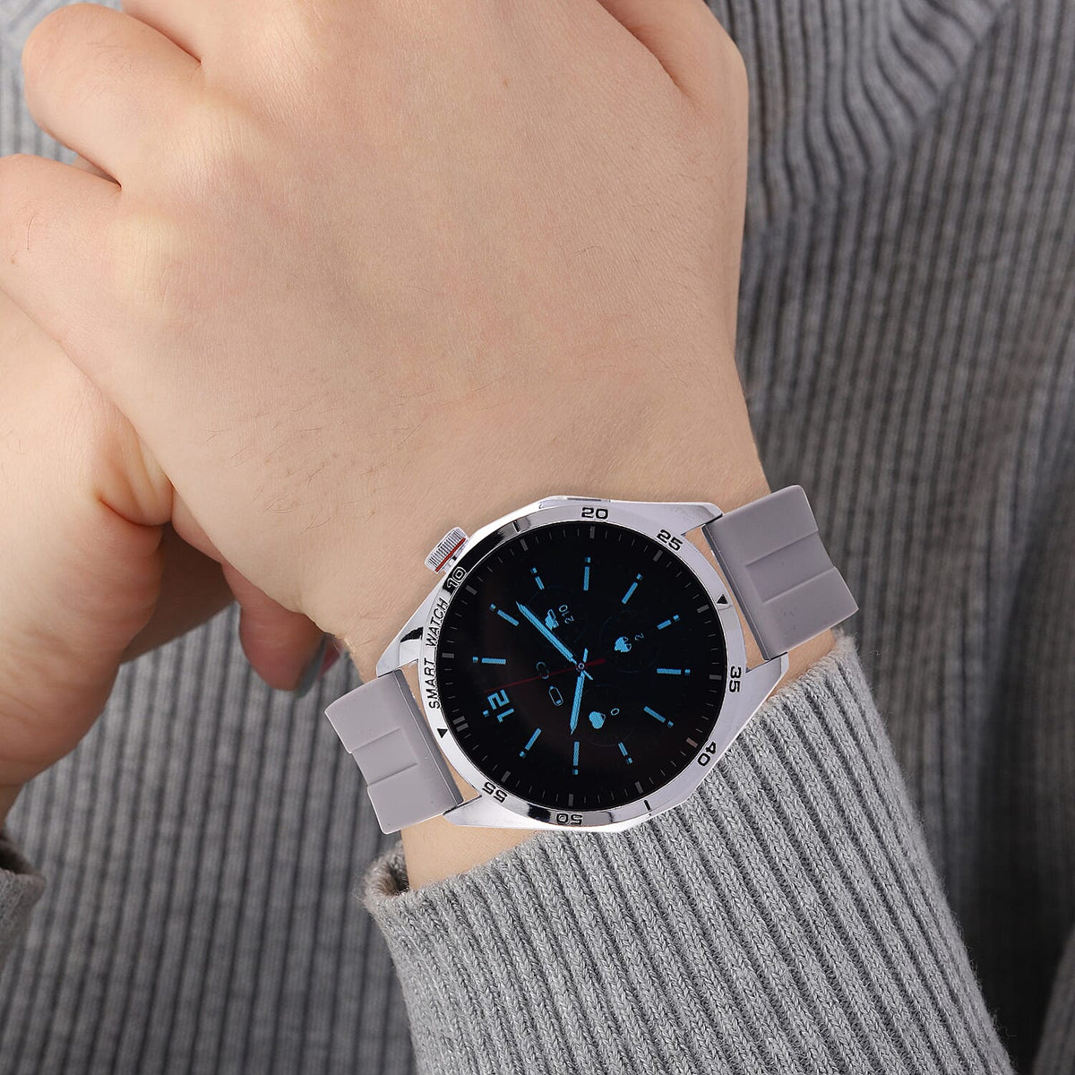 Smartwatch (Compatible with Apple iOS 8, Android 5 or Above) - Grey 7714030 3