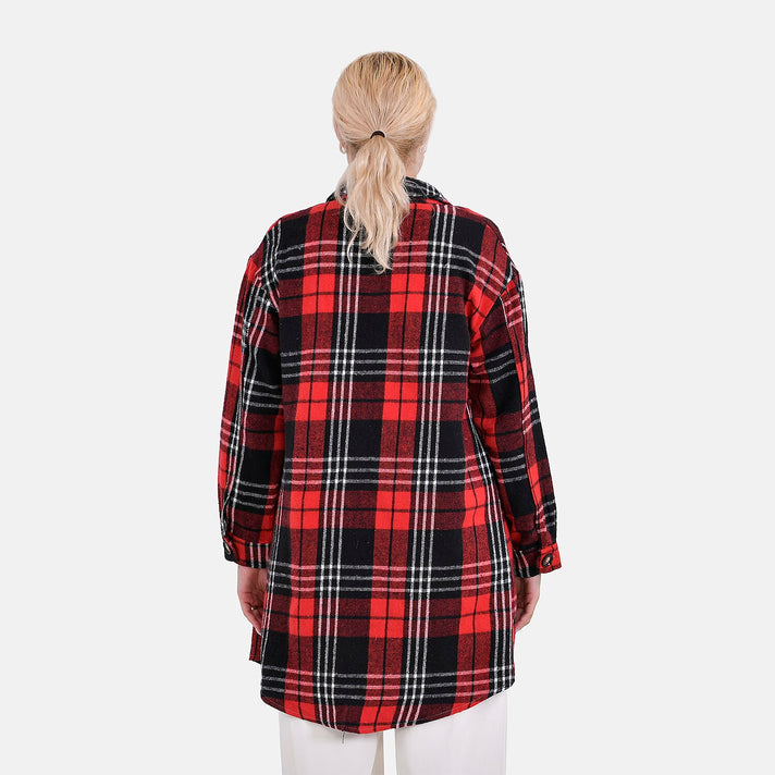 Tamsy Brushed Cotton Blend Checked Shacket 7724567 2