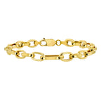 Vicenza Exclusive - 9K Yellow Gold Fancy Link Bracelet (Size - 7.5), Gold Wt. 5.10 Gms