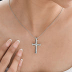 Platinum Overlay Sterling Silver Pendant