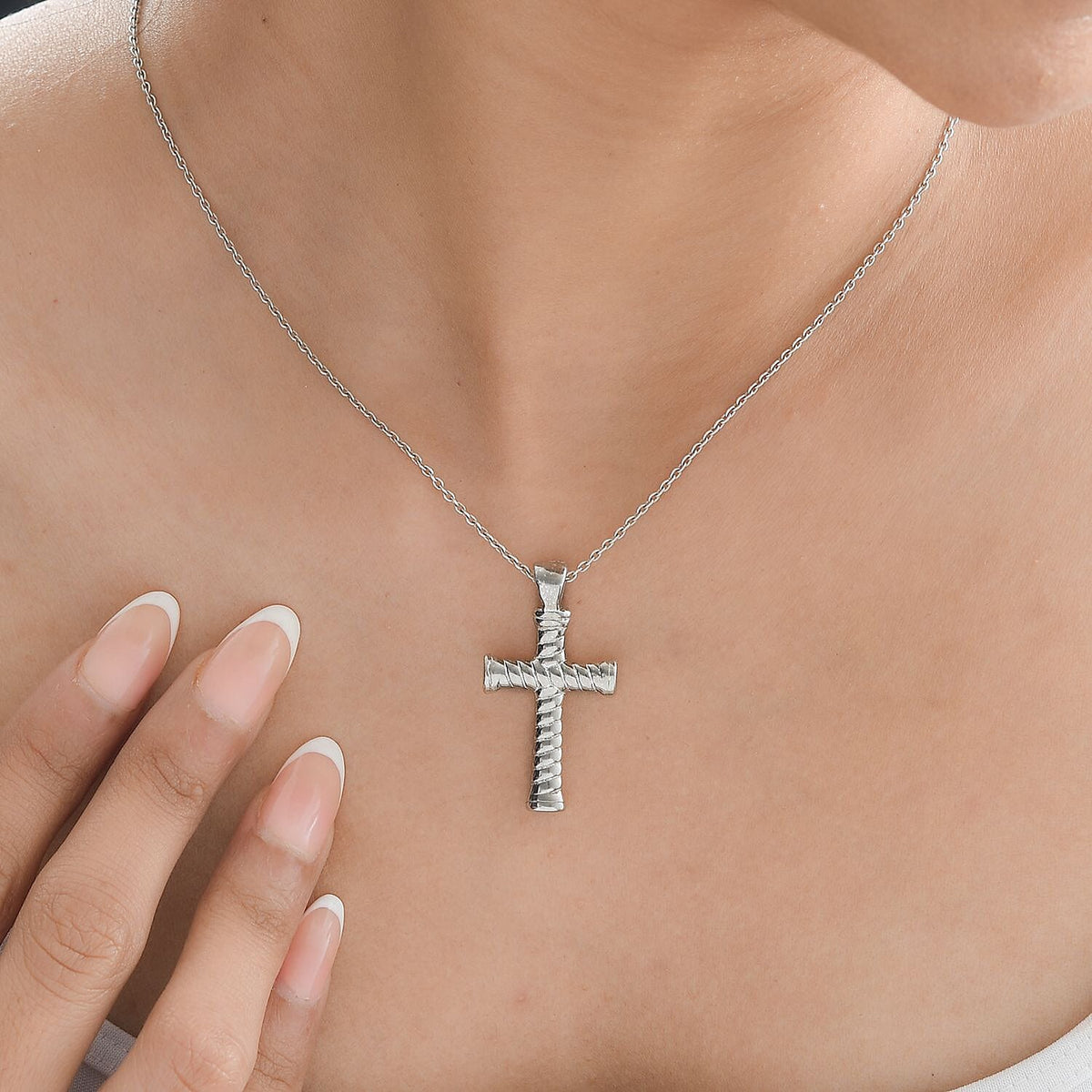 Platinum Overlay Sterling Silver Pendant 7737481 1