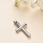 Platinum Overlay Sterling Silver Pendant