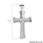 Platinum Overlay Sterling Silver Pendant