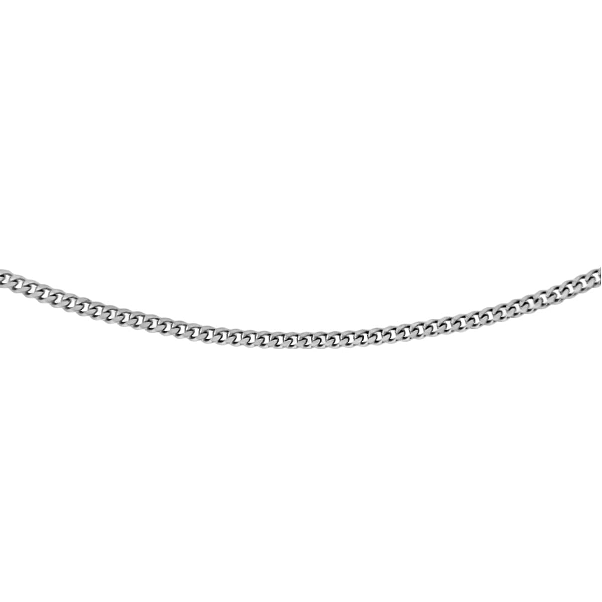 Sterling Silver Panza Curb Chain (Size - 18) 7737945 0