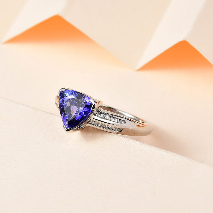 RHAPSODY 950 Platinum AAAA Tanzanite, White Diamond VS2 Ring 7743768 2