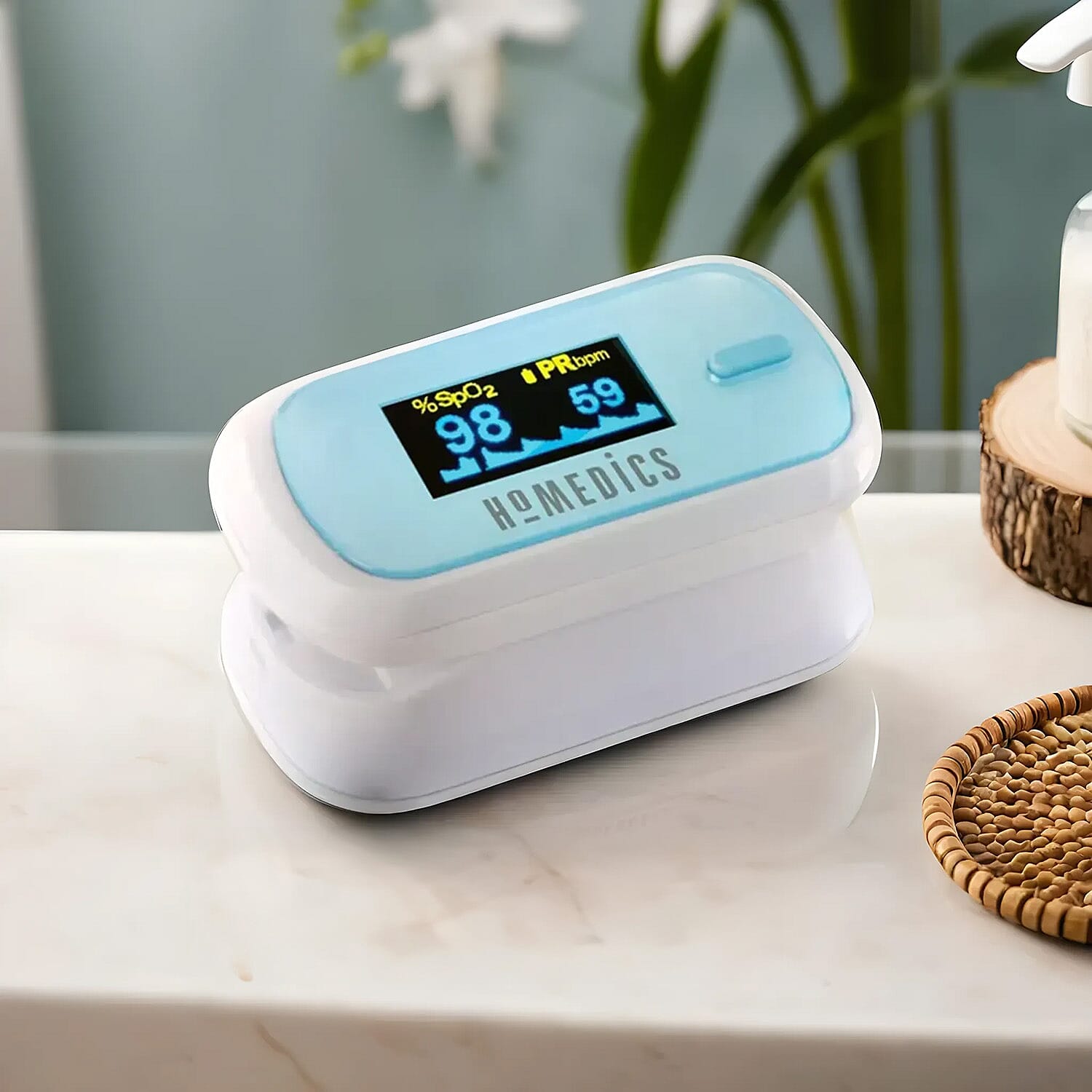 Homedics Fingertip Pulse Oximeter 7746765 1