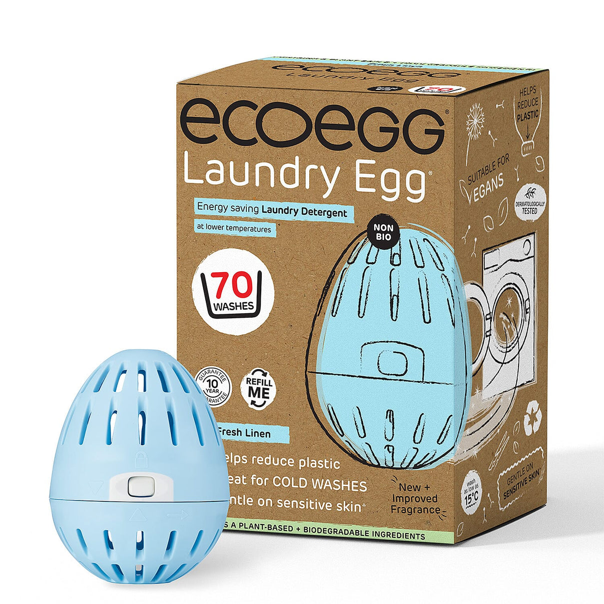 Ecoegg Laundry Egg Fresh Linen 70 Washes - Blue 7747133 1