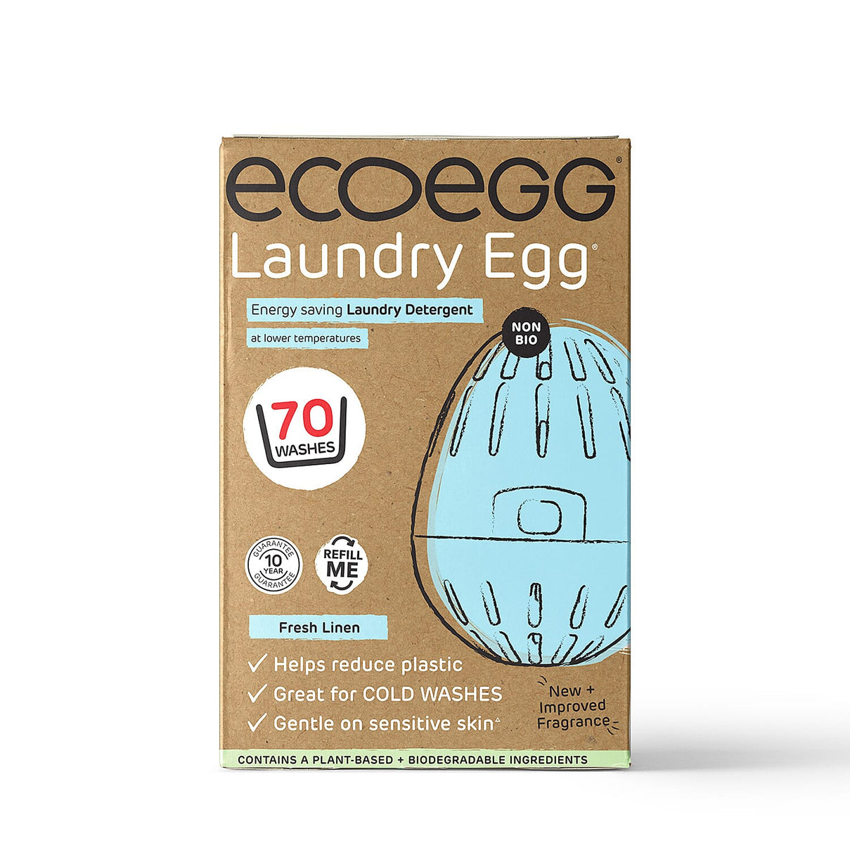 Ecoegg Laundry Egg Fresh Linen 70 Washes - Blue 7747133 2
