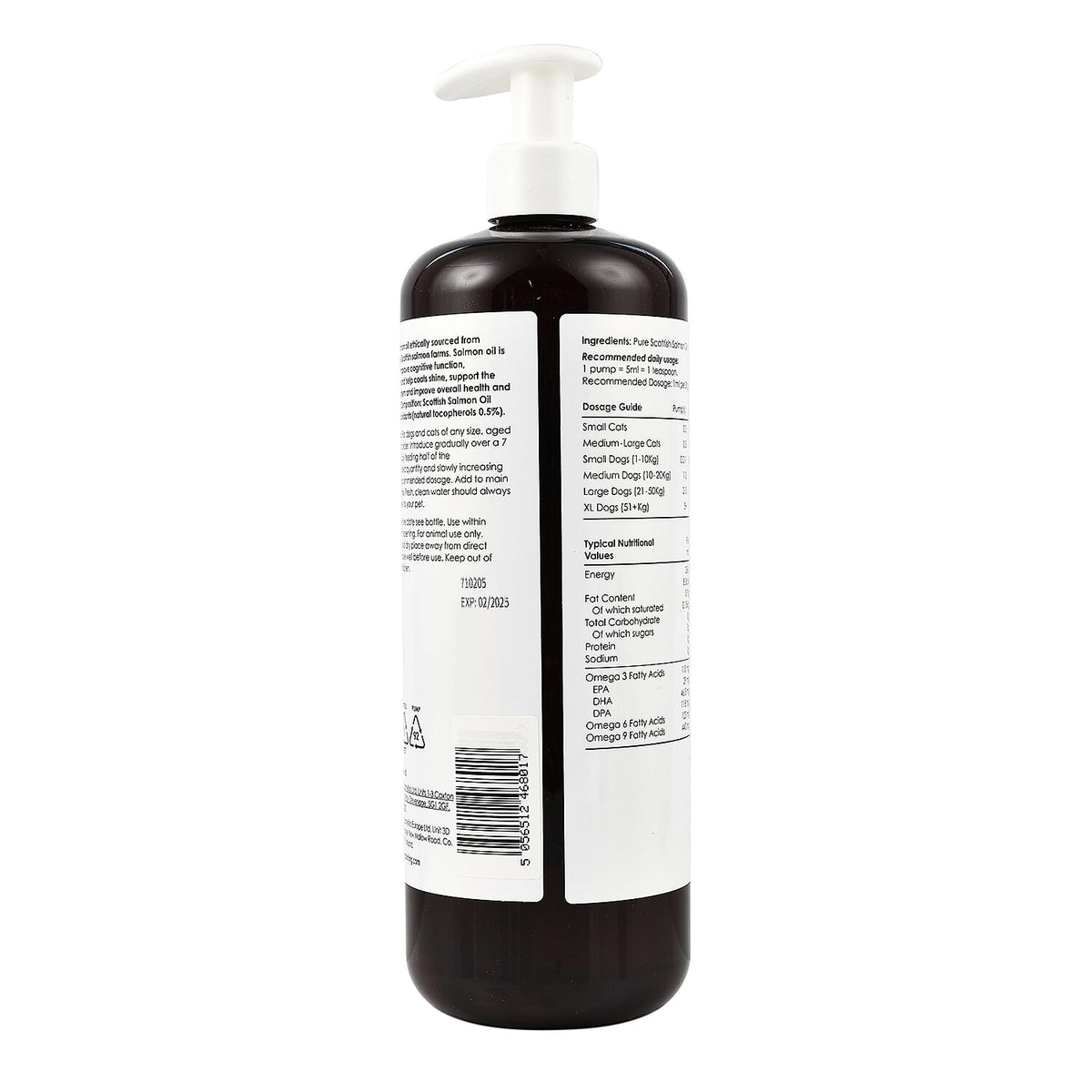 Buddy Care Skin Soothing - Fur Nourishing Scottish Salmon Oil with Aloe - Pro Vitamin B5 (Cap. 1 L) for Dogs - Cats 7751313 1