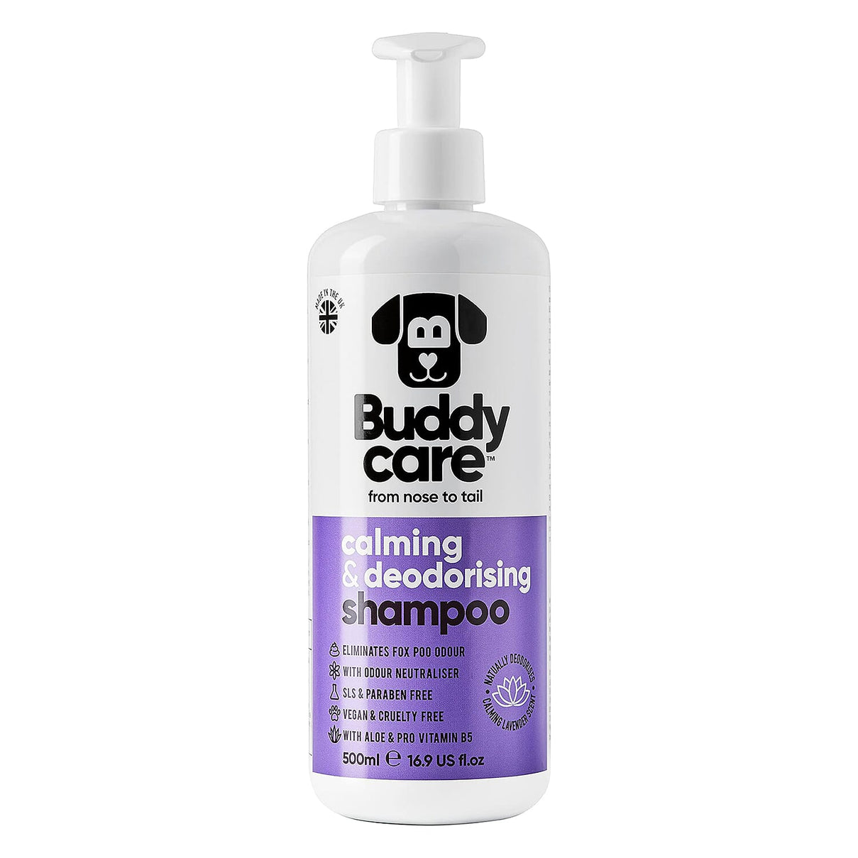 Buddy Care Calming and Deodorising Dog Shampoo - 500ml 7751321 1