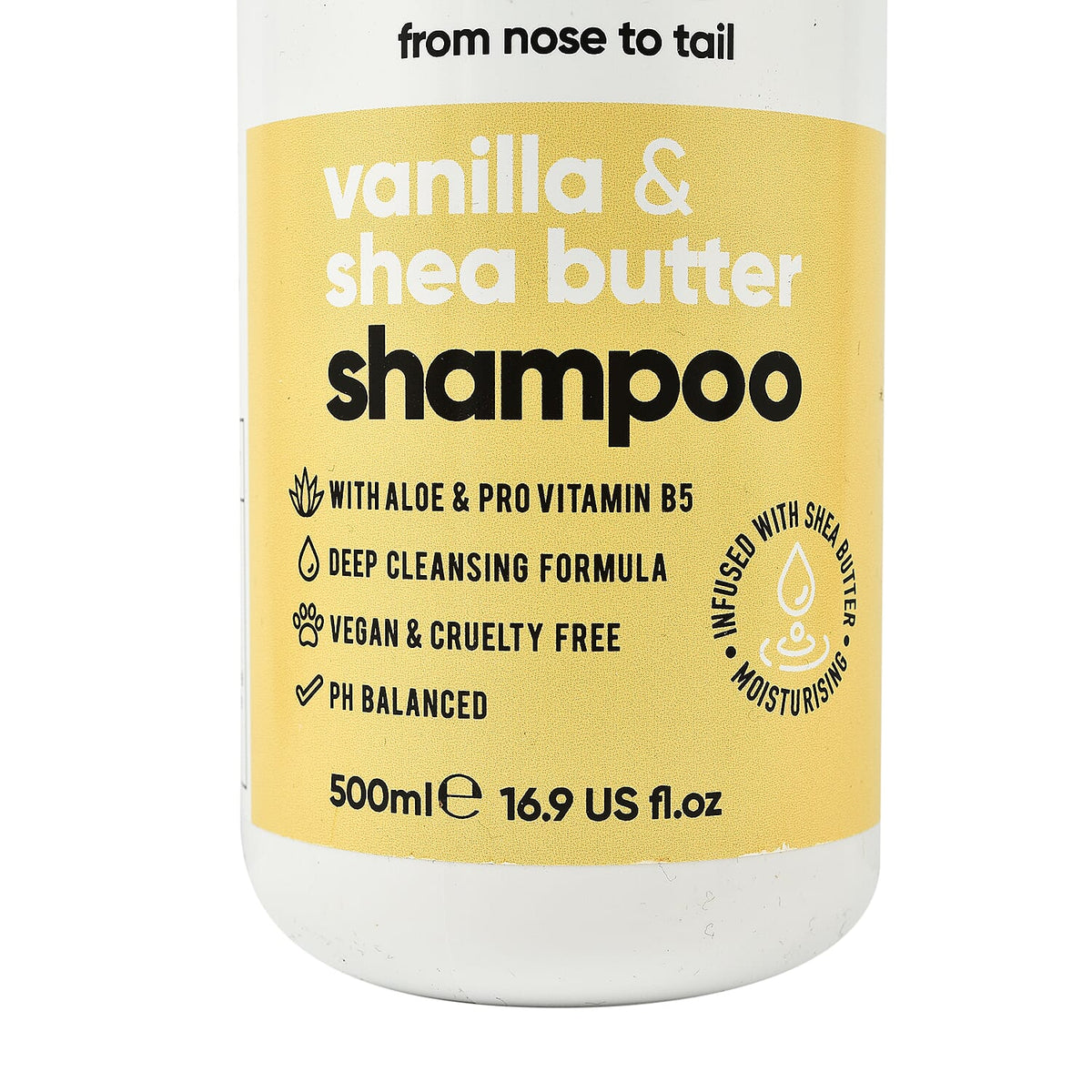 Buddy Care Vanilla and Shea Butter Dog Shampoo with Aloe and Pro Vitamin B5 500ml 7751342 1