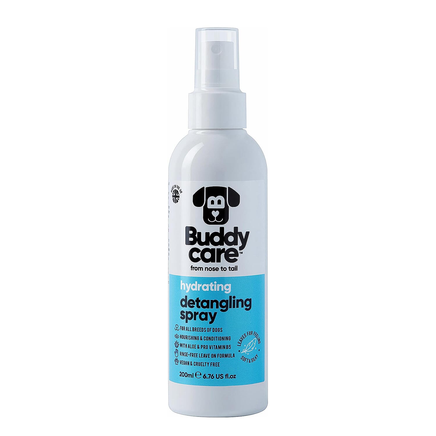 Buddy Care Hydrating Detangling Spray with Aloe and Pro Vitamin B5 200ml 7751461 3
