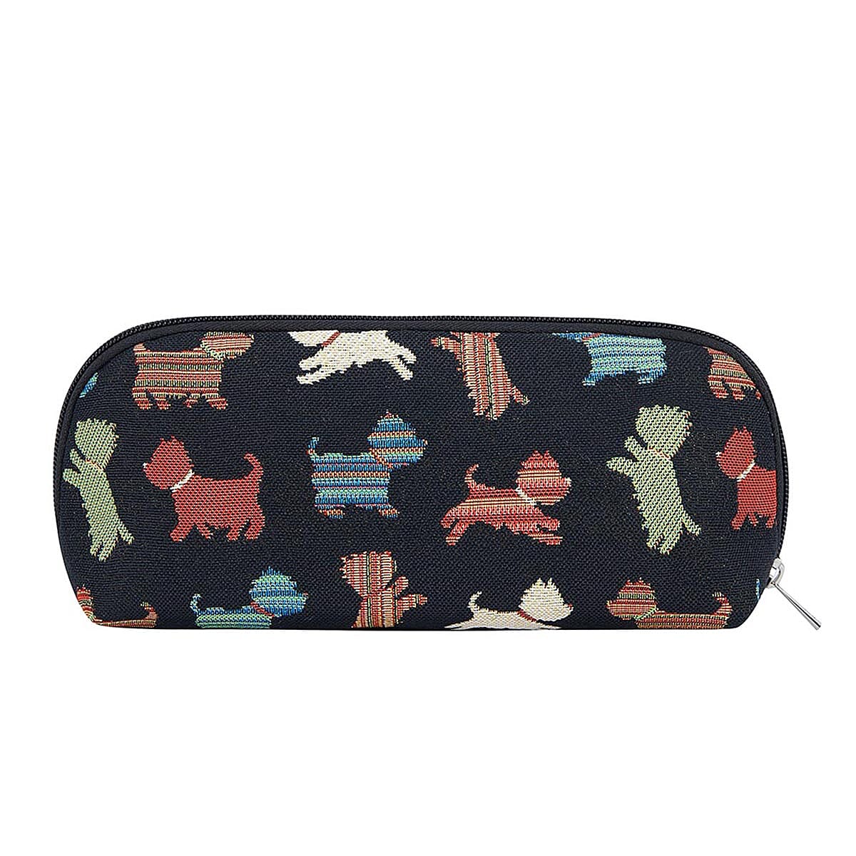 Signare Tapestry Fabric Makeup and Brush Bag - Playful Puppy 7759269 3