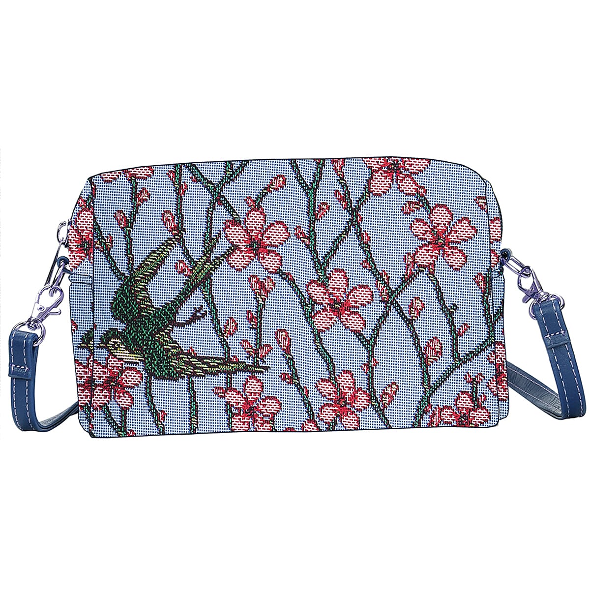 Signare Tapestry Fabric Crossbody Bag - Blue Yellow 7759513 0