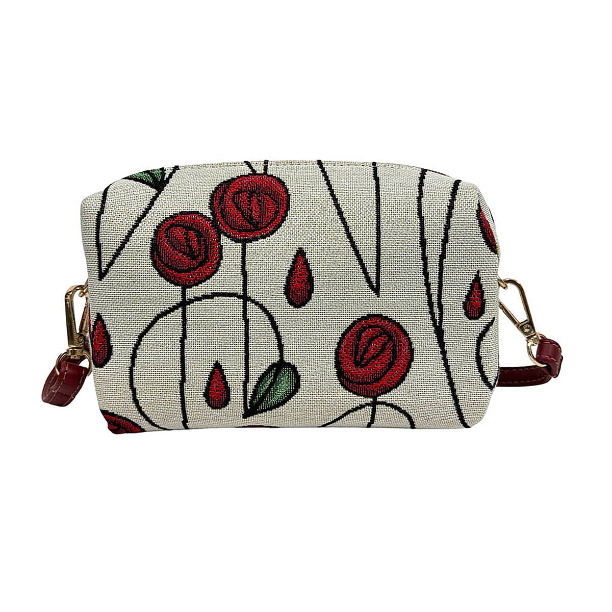 Signare Tapestry Fabric Crossbody Bag  - Cream 7759517 0