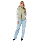 Designer Closeout - Charlotte West Padded Gilet with Hood  - Green (Size 10)- Limited Stock