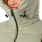 Designer Closeout - Charlotte West Padded Gilet with Hood  - Green (Size 10)- Limited Stock