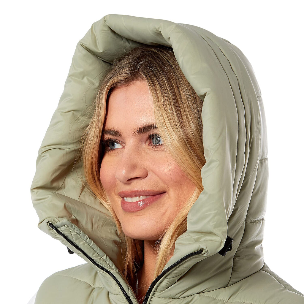 Designer Closeout - Charlotte West Padded Gilet with Hood  - Green (Size 10)- Limited Stock