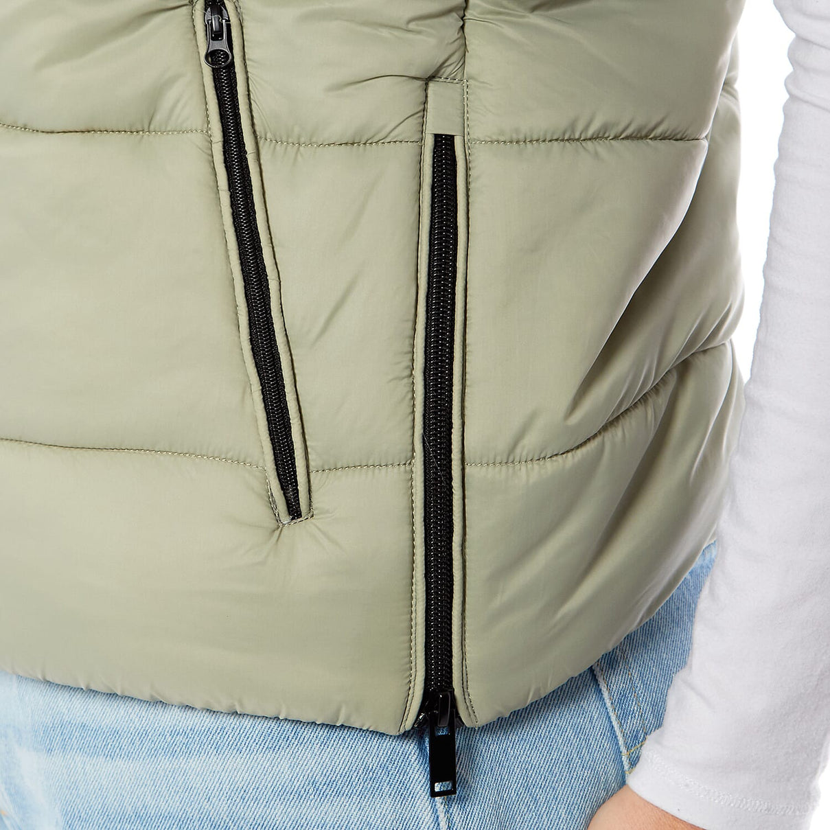 Designer Closeout - Charlotte West Padded Gilet with Hood  - Green (Size 10)- Limited Stock 7762029 5