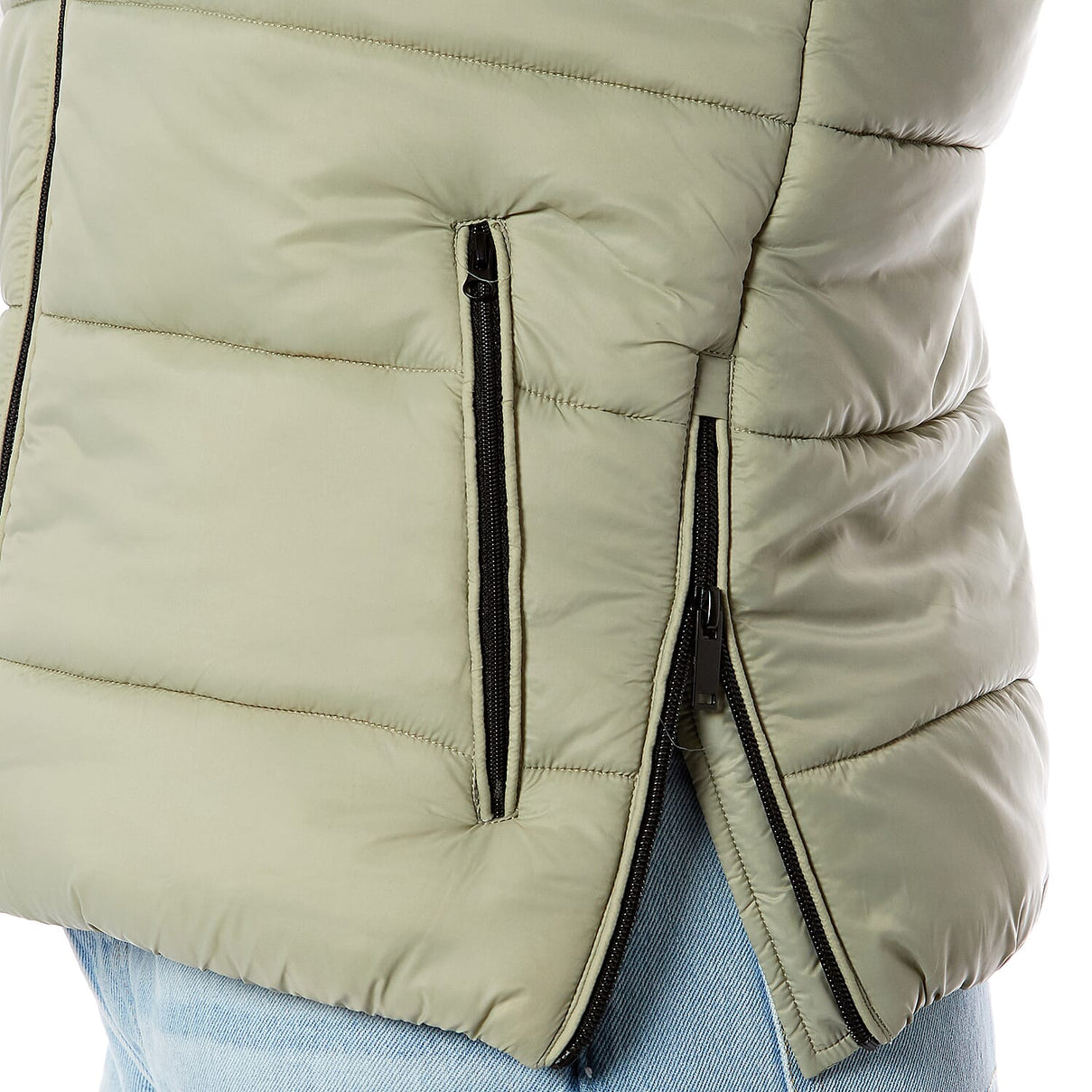 Designer Closeout - Charlotte West Padded Gilet with Hood  - Green (Size 10)- Limited Stock 7762029 6