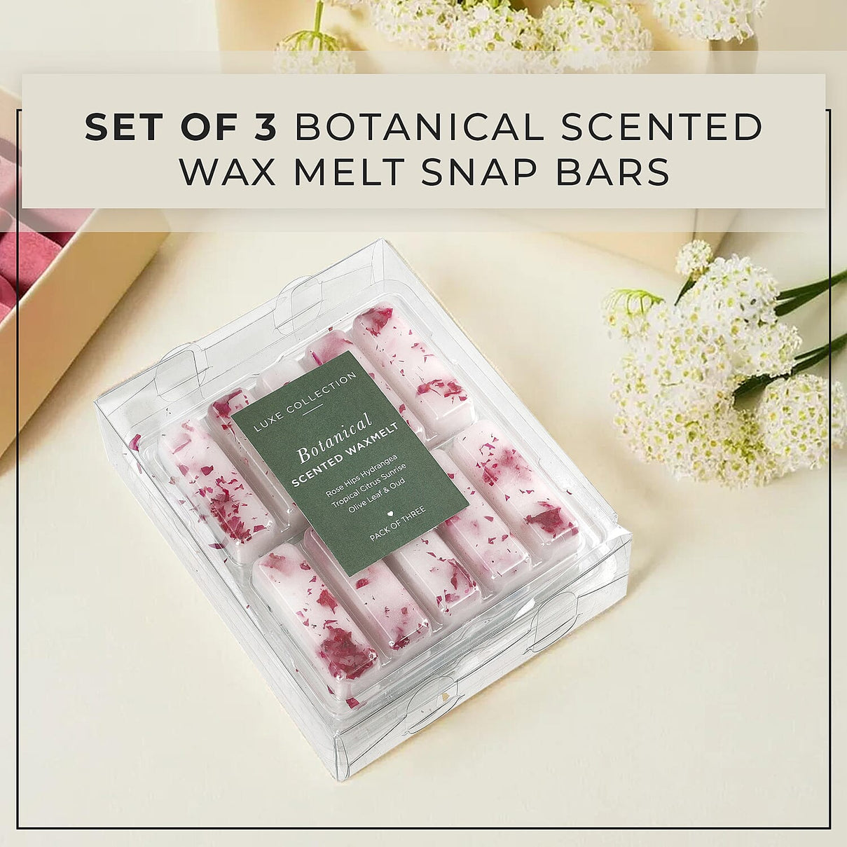 Set of 3 Botanical Wax Melts 7762555 2