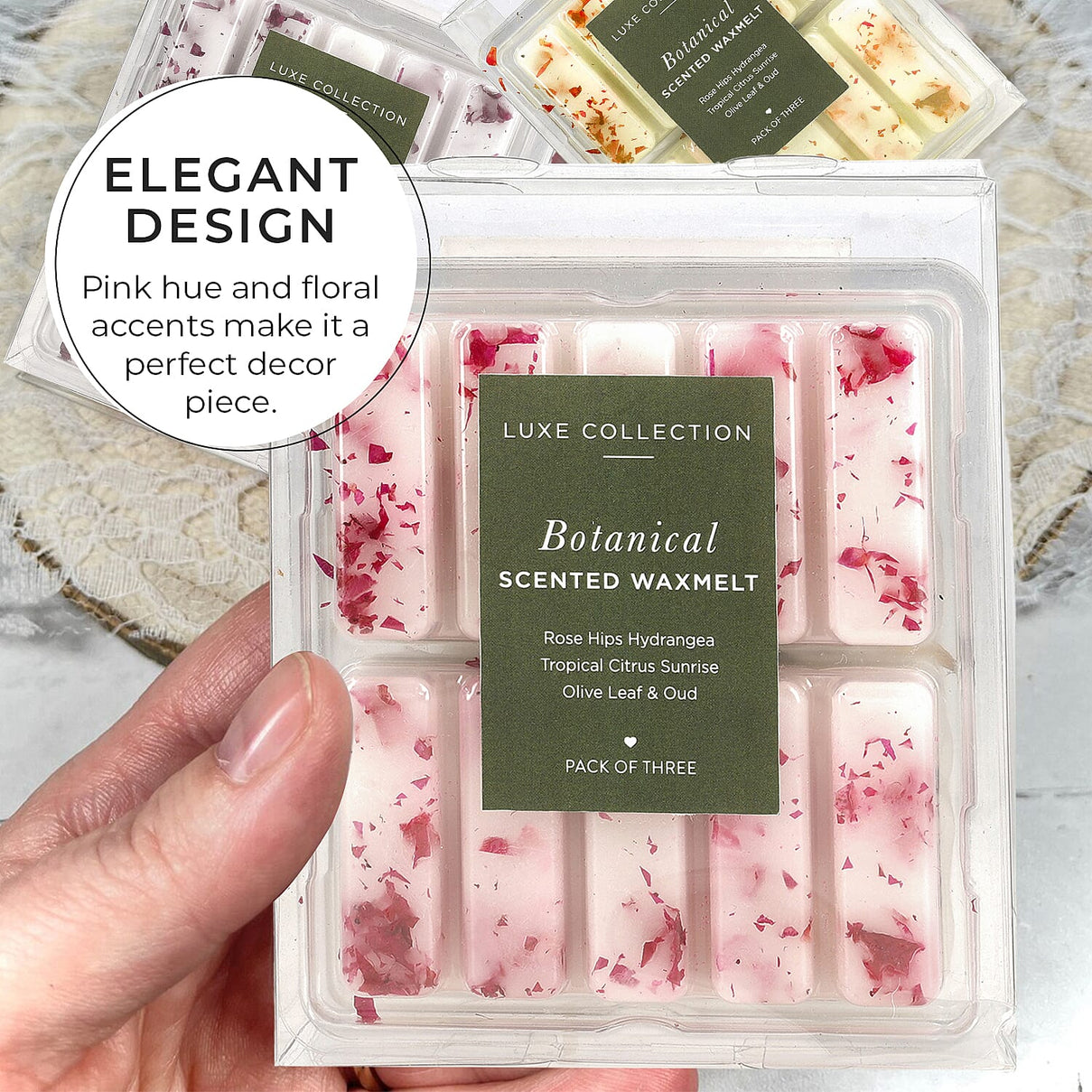 Set of 3 Botanical Wax Melts 7762555 3