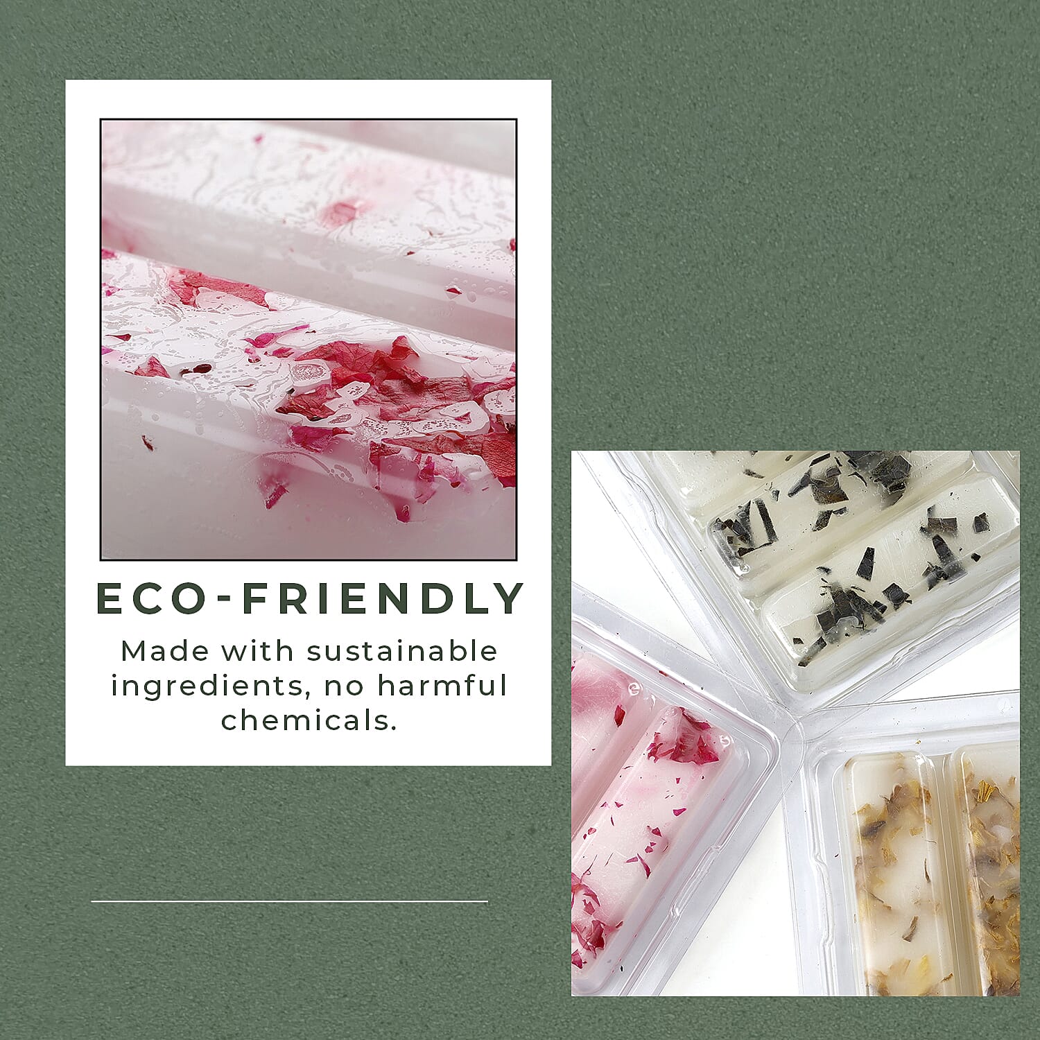 Set of 3 Botanical Wax Melts 7762555 7