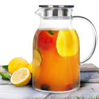 Pykal Hot - Cold Glass Jug with Lid 2L