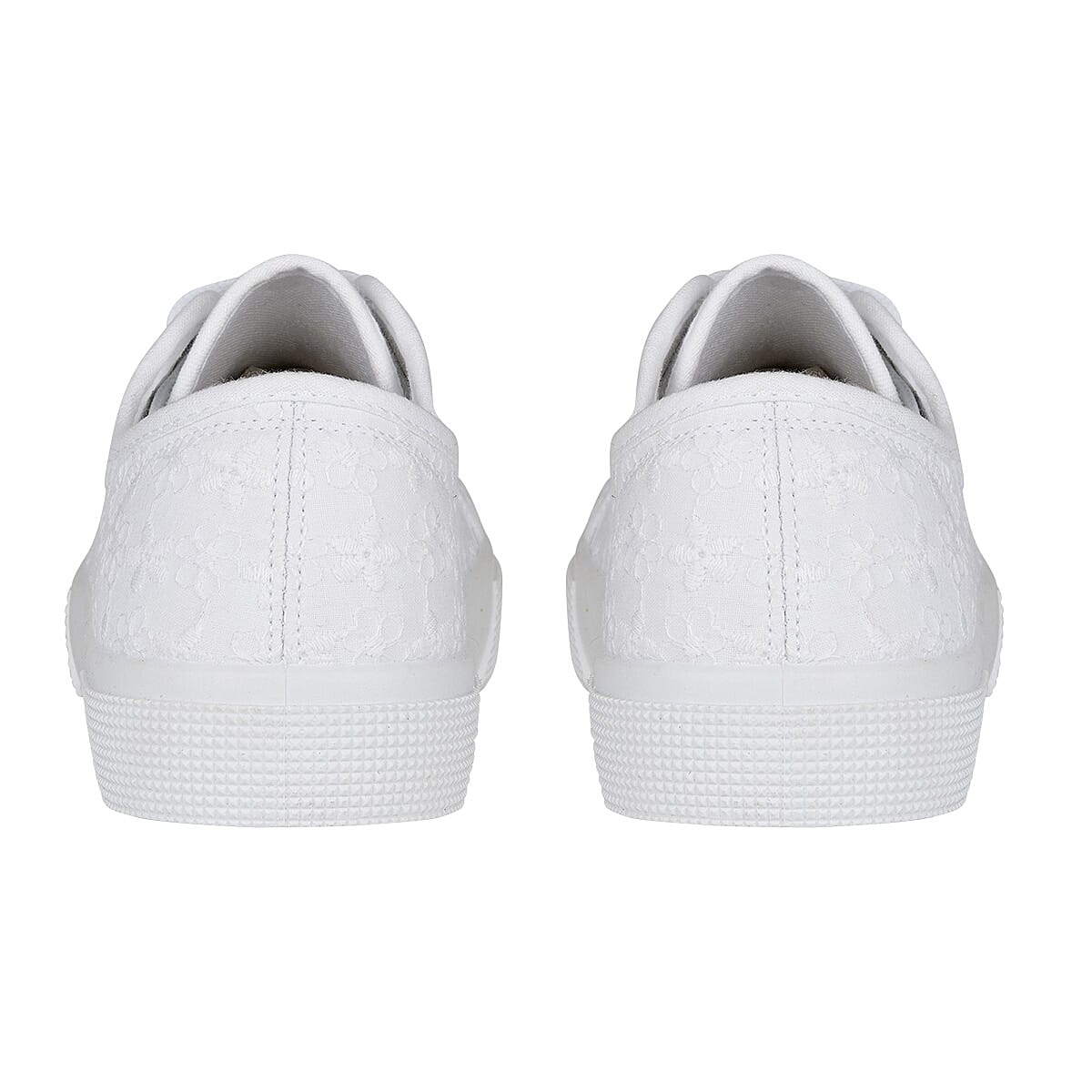 URBAN JACKS Broderie Anglaise Pump on Chunky Ladies Shoe 7772238 2