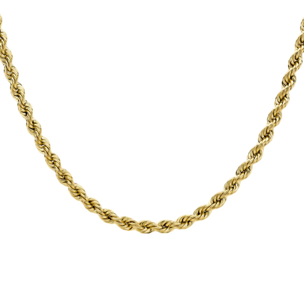 9K Yellow Gold 5.7 MM Rope Chain With Spring Ring Clasp 28 Inch Polished 7777986 1