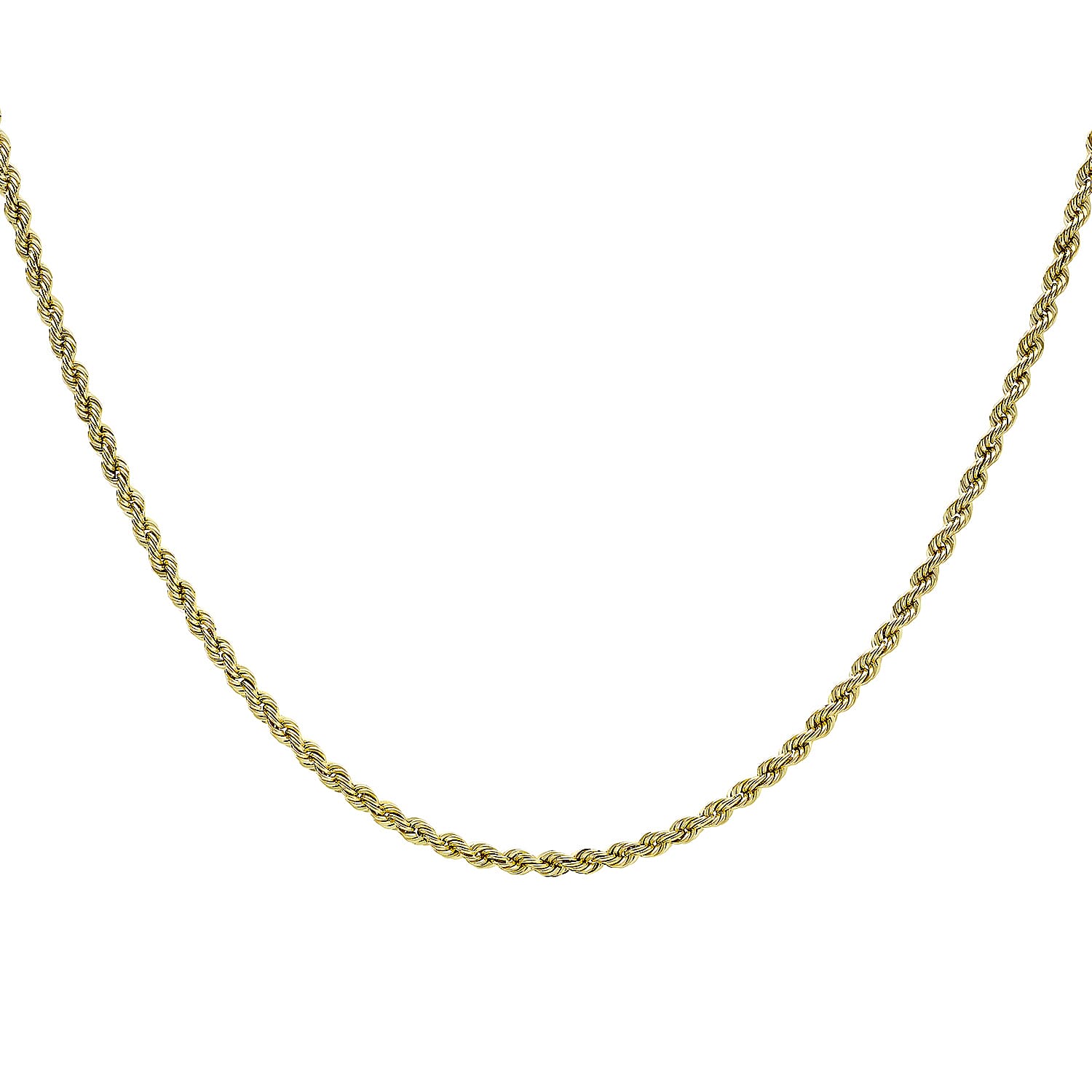 9K Yellow Gold 5.7 MM Rope Chain With Spring Ring Clasp 28 Inch Polished 7777986 3