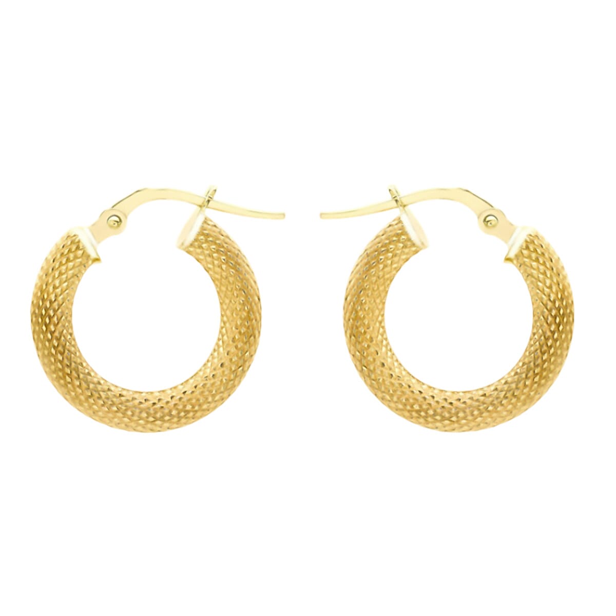 Closeout Deal - 9K Yellow Gold Cobra Hoop Earrings 7783101 0