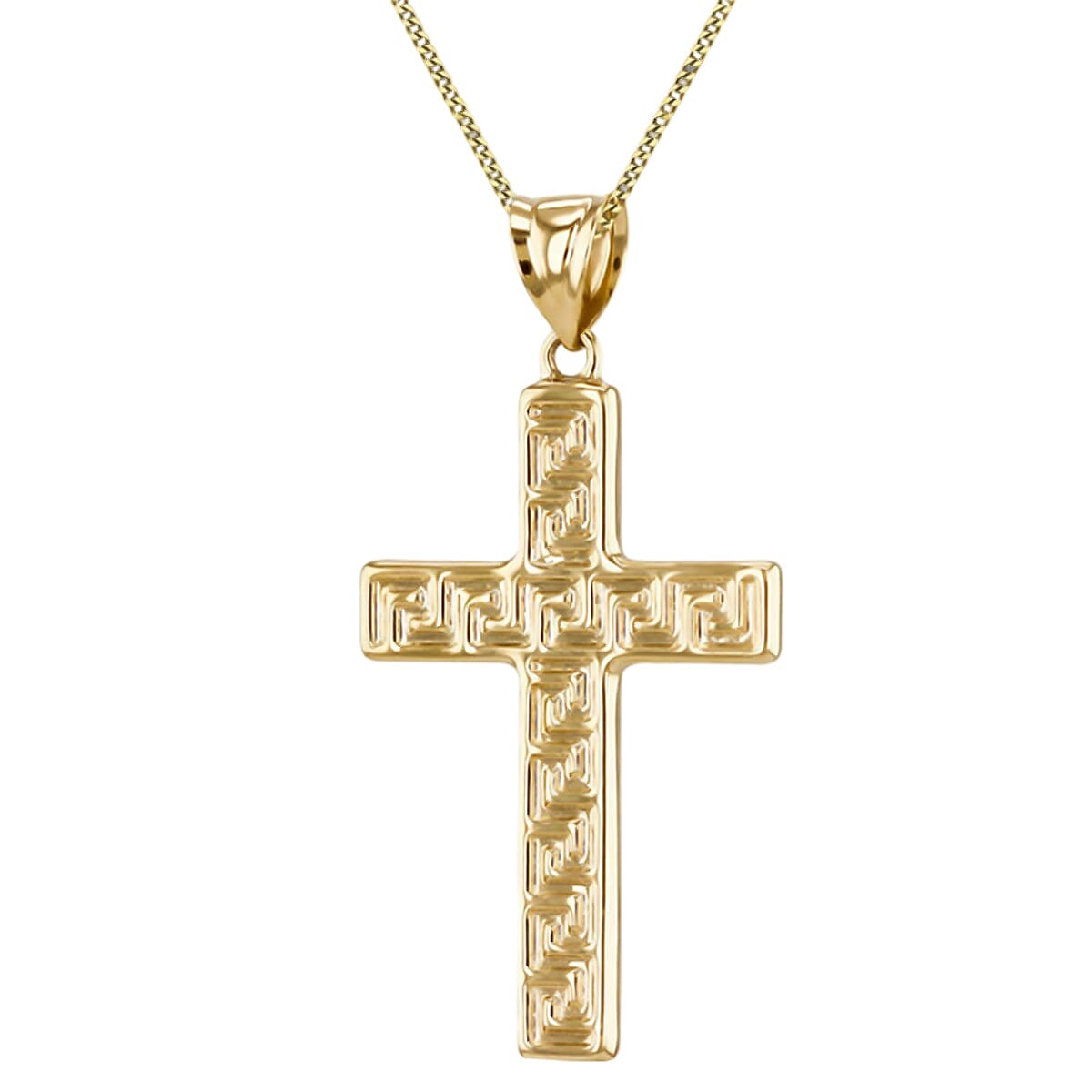 Vicenzaro Closeout- 9K Yellow Gold Cross Pendant 7783103 0