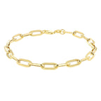 9K Yellow Gold Paperclip Bracelet (Size - 7.5), Gold Wt. 3.7 Gms