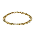 9K Yellow Gold  Bracelet (Size - 7.5),  Gold Wt. 4.1 Gms