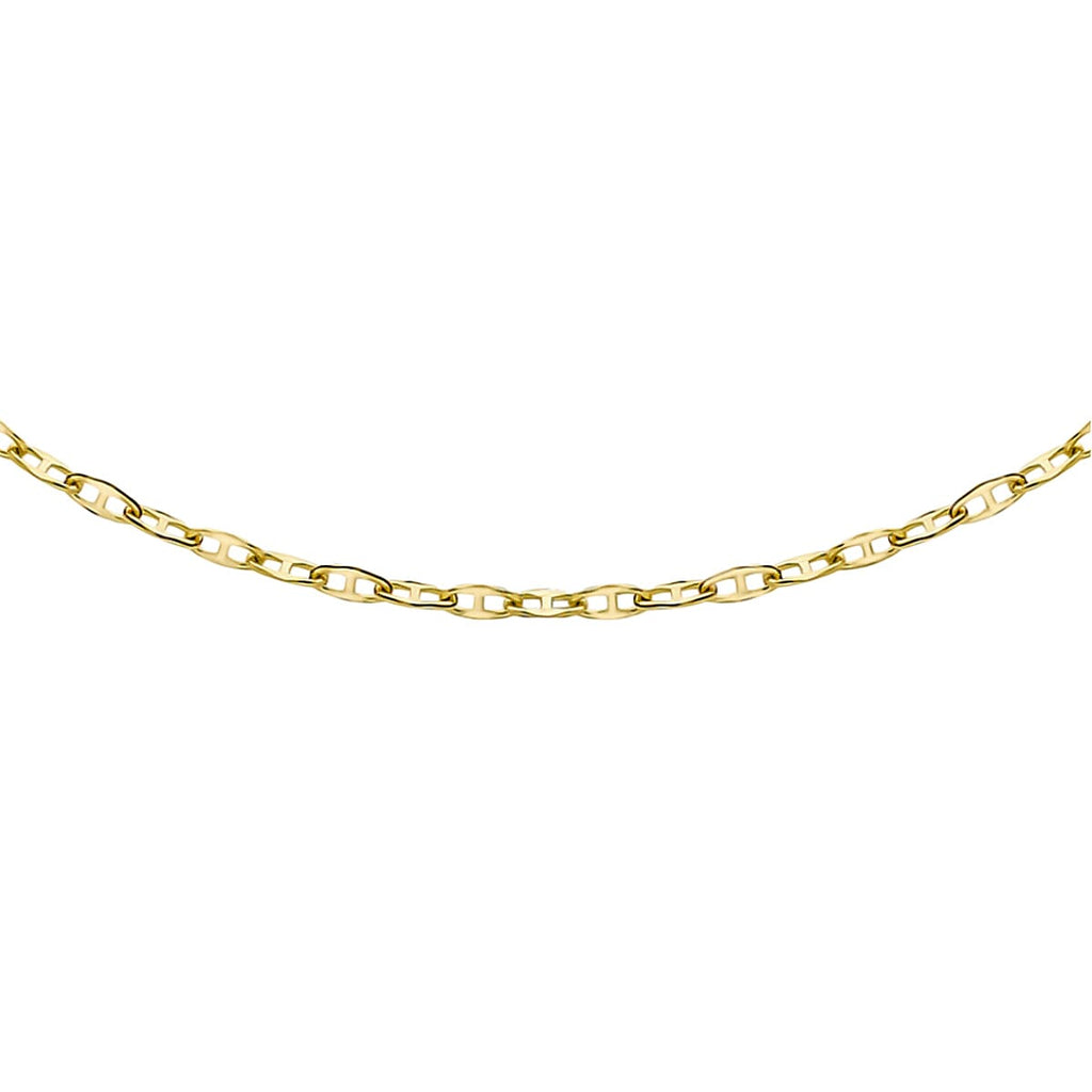 Italian Closeout - 9K Yellow Gold Anchor Necklace (Size - 18)