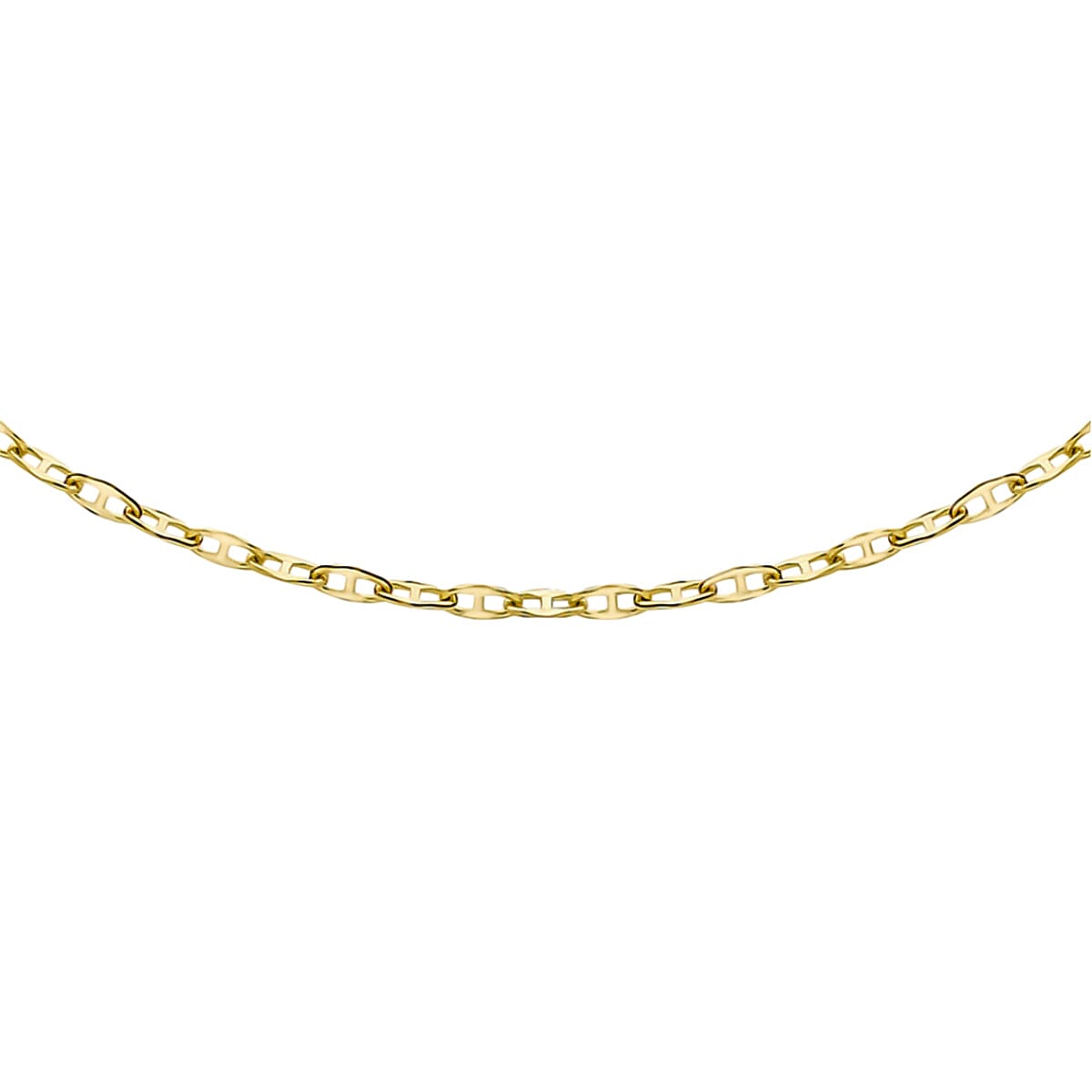 Italian Closeout - 9K Yellow Gold Anchor Necklace (Size - 18) 7783118 0