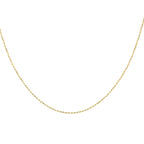 Italian Closeout - 9K Yellow Gold Anchor Necklace (Size - 18)