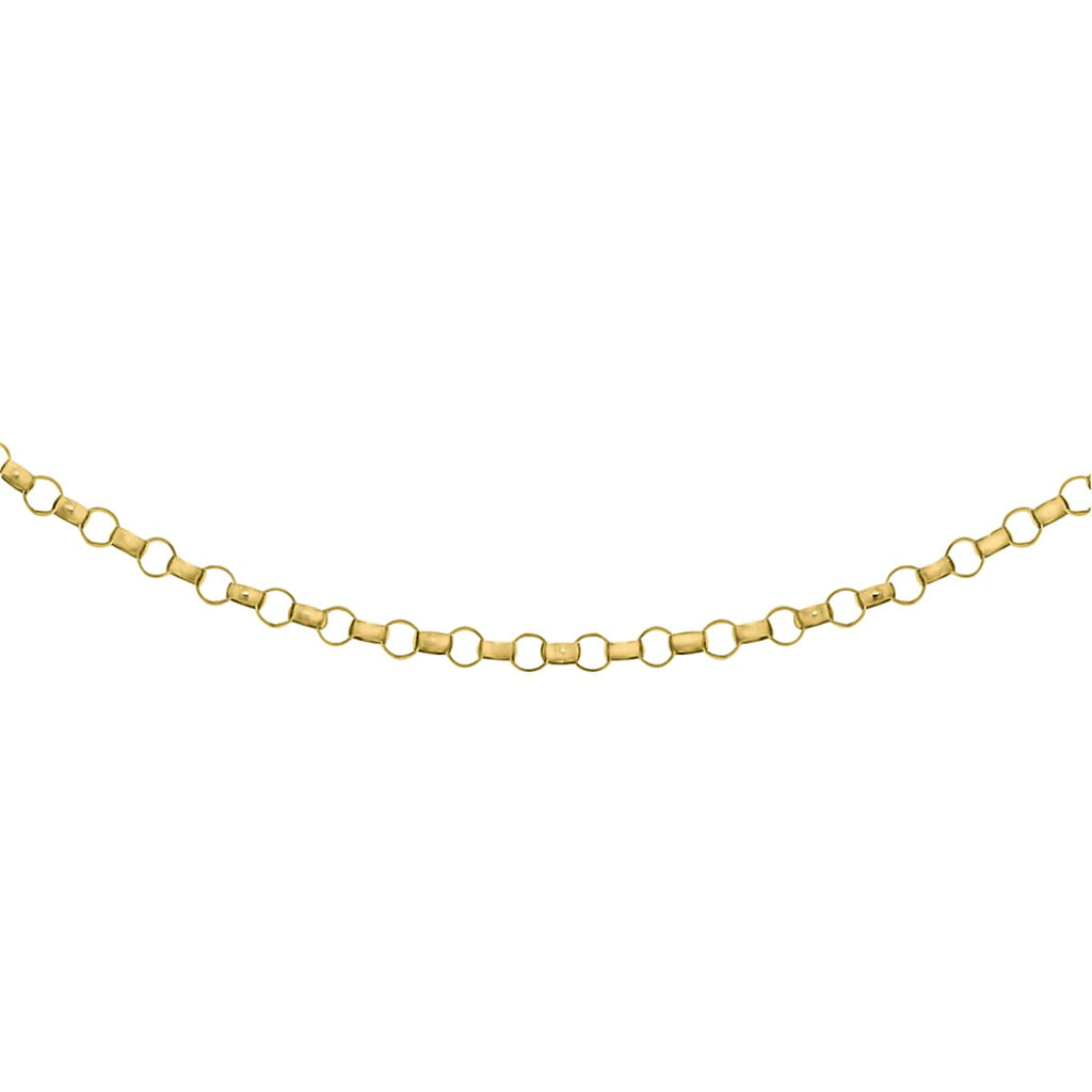 Italian Closeout  - 9K Yellow Gold Belcher Necklace (Size - 18)