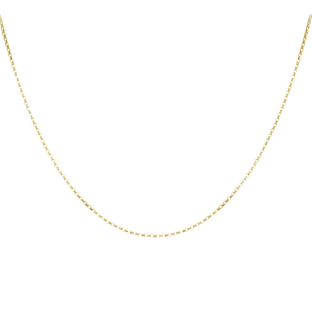 Italian Closeout  - 9K Yellow Gold Belcher Necklace (Size - 18)
